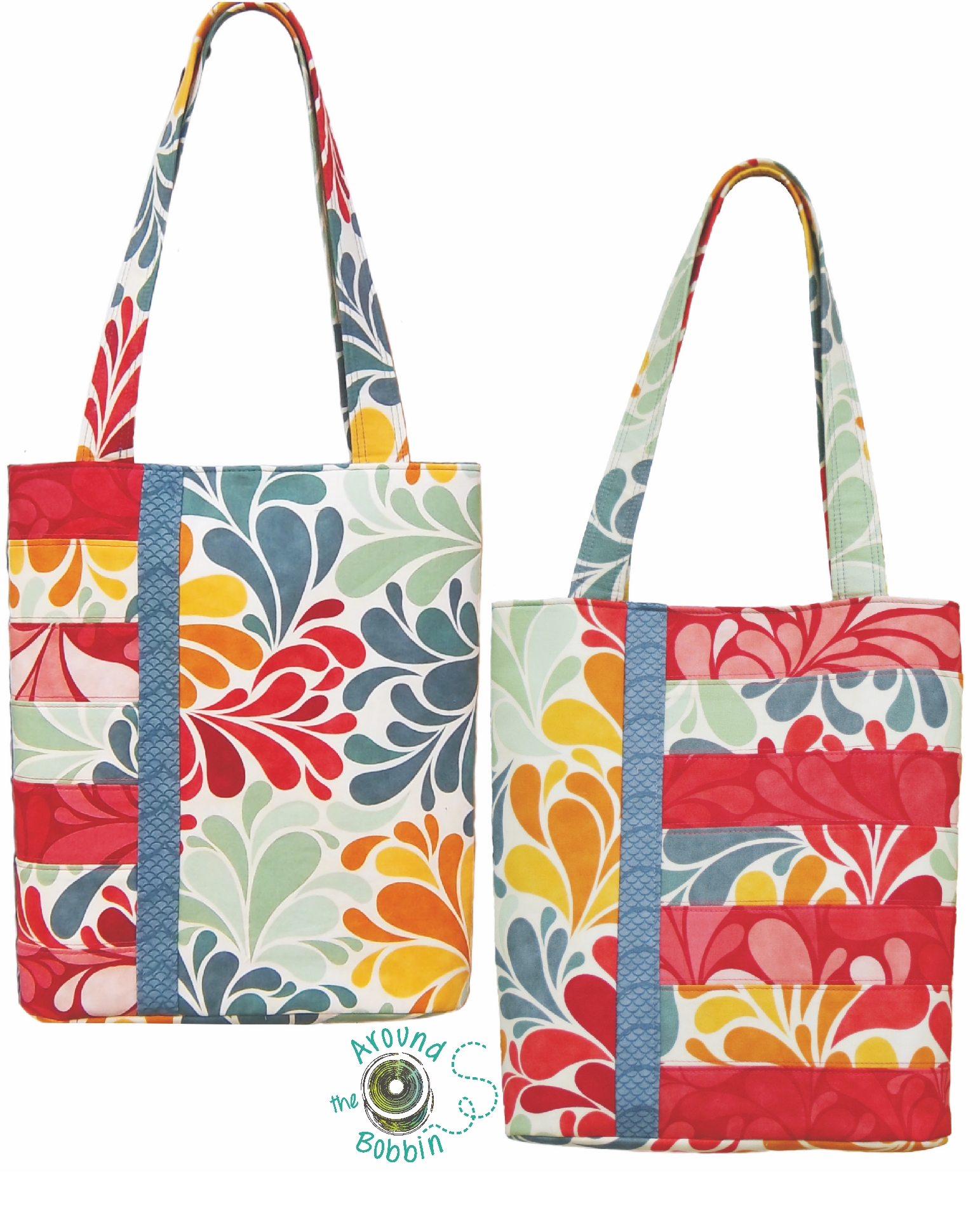 Book Club Bag and Sassy Tote Bag patterns converted to PDF – Around the Bobbin