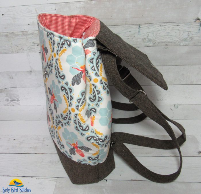 Izzie Convertible Backpack Pattern by Around The Bobbin