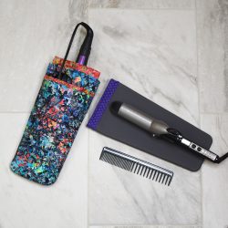 Silicone flat iron Case with pocket