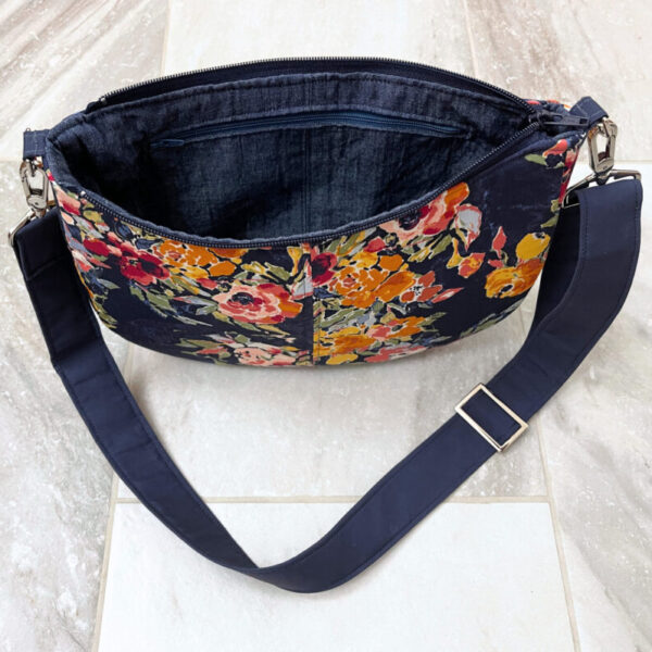 Emma Half Moon Bag shoulder bag or cross-body sewing pattern – Around ...