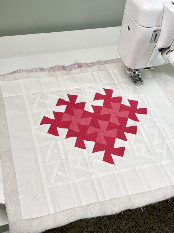 Twister Heart Mini Quilt