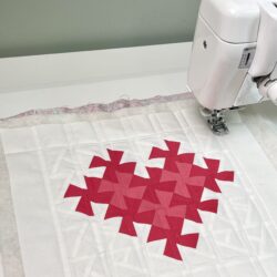Twister Heart Mini Quilt